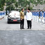 Menhan Prabowo Dampingi Presiden Jokowi Resmikan Graha Utama Akmil, Magelang 
