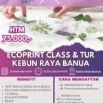 UPTD Kebun Raya Banua dan Perempuan Banua Berkarya Akan Gelar Ecoprint Class dan Tur Edukasi