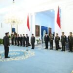 Menhan RI Hadiri Penganugerahan Pangkat Istimewa kepada Dua Purnawirawan TNI dan Polri