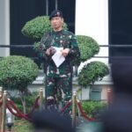 Sahli Menhan Bidang Sosial Pimpin Upacara Bulanan di Kemhan