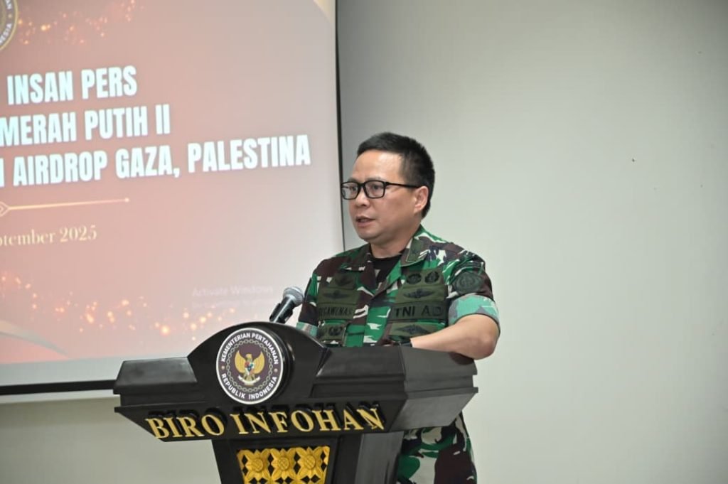 Kemhan Berikan Apresiasi Kepada Insan Pers Atas Kontribusi dalam Misi Kemanusiaan di Gaza