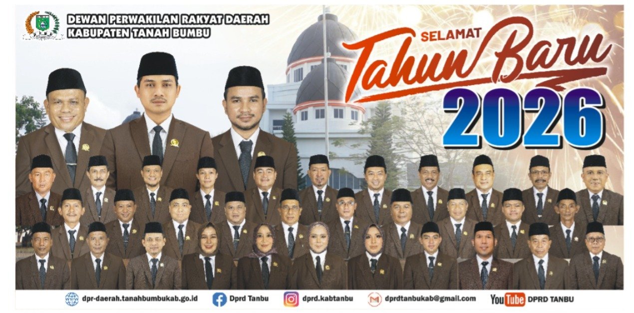 DPRD Tanah Bumbu Ucapkan Selamat Tahun Baru 2026