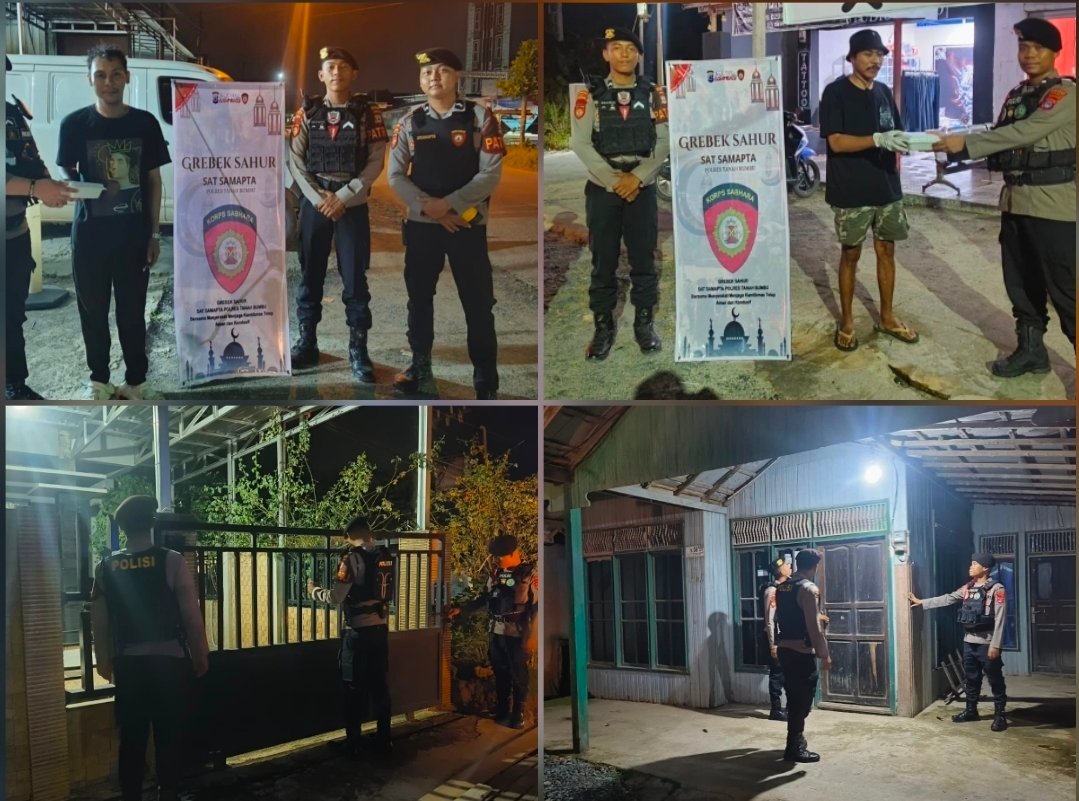 Sat Samapta Polres Tanah Bumbu Intensifkan Patroli Grebek Sahur dan Pengawasan Rumah Kosong