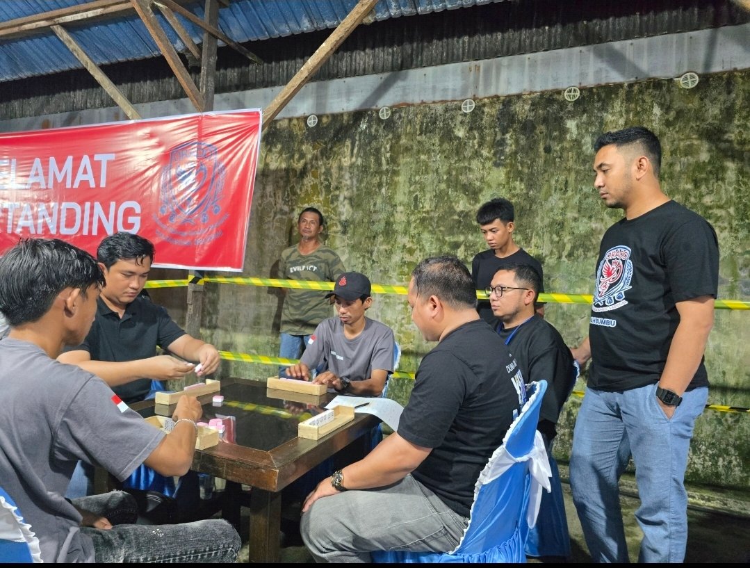 Ketua ORADO Tanah Bumbu Pantau Langsung Laga Sengit Babak 8 Besar Kejurcab Domino