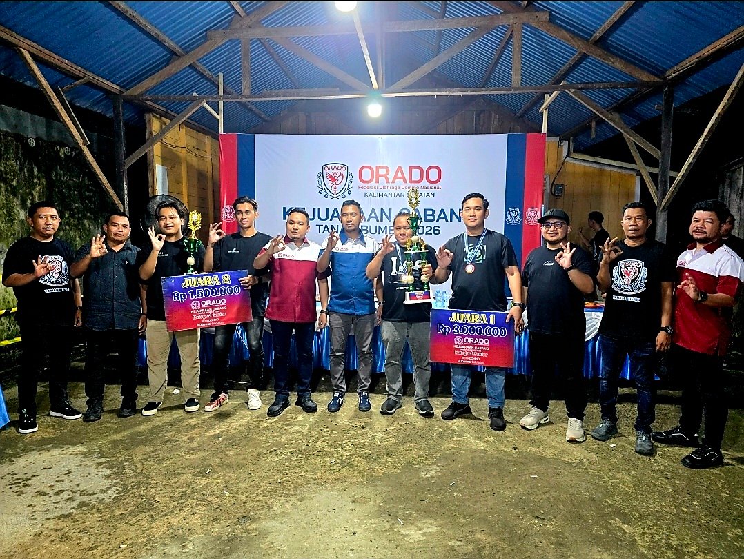 Ketua ORADO Kalsel Resmi Tutup Kejurcab Domino Tanah Bumbu
