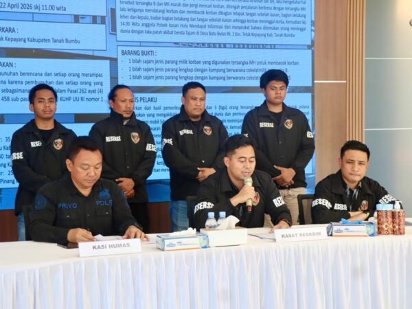 Polisi Ungkap Kasus Pembunuhan di Desa Batu Bulan Tanah Bumbu