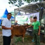 Kodim 1022/Tanah Bumbu Bagikan Daging Kurban kepada Masyarakat