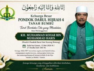 Guru Kohar Wafat, Keluarga Besar Pondok Darul Hijrah 4 Sampaikan Duka Mendalam