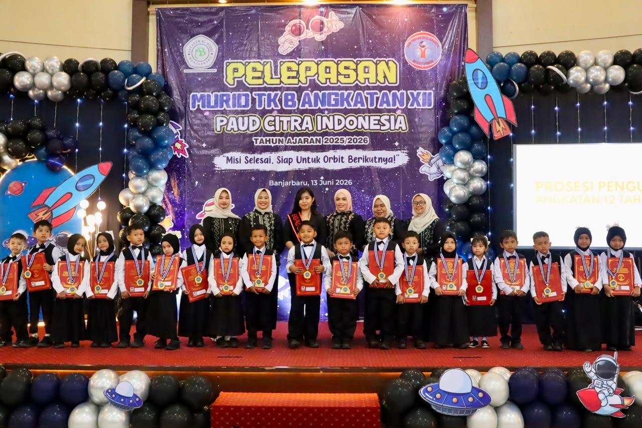 PAUD Citra Indonesia Lepas 60 Siswa TK B Angkatan XII, Siap Melangkah ke Jenjang Pendidikan Berikutnya