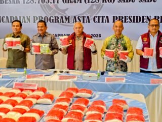 Polda Kalsel Gagalkan Peredaran 128,7 Kilogram Sabu