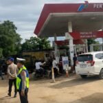 Polsek Satui Lakukan Pengamanan SPBU, Pastikan Pelayanan BBM Aman dan Lancar