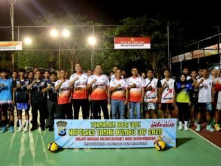 'Kapolres Tanah Bumbu Cup 2026' Resmi Bergulir, 45 Tim Voli Perebutkan Hadiah Rp130 Juta