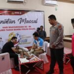 Polres Tanah Bumbu Gelar Bakti Kesehatan Sambut Hari Bhayangkara ke-80