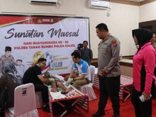 Polres Tanah Bumbu Gelar Bakti Kesehatan Sambut Hari Bhayangkara ke-80