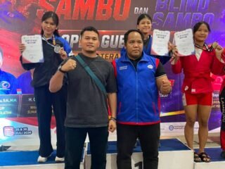 Atlet Pelajar Kalsel Tampil Gemilang, Empat Emas Diraih pada Kejurnas Sambo Sumsel