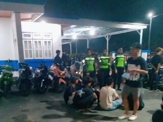 Satlantas Polres Tanah Bumbu Amankan Puluhan Motor dalam Operasi Balap Liar dan Knalpot Brong