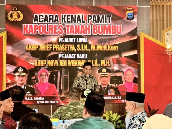 Ketua DPRD Tanah Bumbu Apresiasi Pengabdian AKBP Arief Prasetya di Acara Kenal Pamit