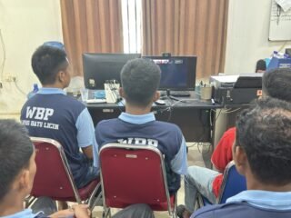 Syukur Kemerdekaan dalam Iman, Warga Binaan Nasrani Lapas Batulicin Ikuti Ibadah Online
