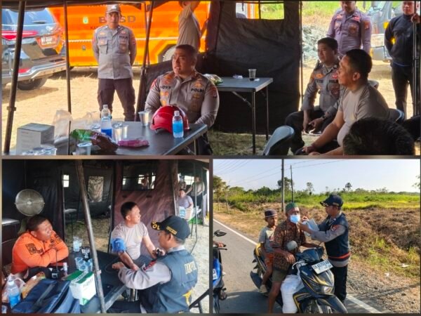 Kapolres Tanah Bumbu Cek Kesiapan Pos Penanggulangan Karhutla