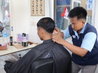 Barbershop Lapas Batulicin Hadirkan Beragam Model Potongan untuk Jaga Kerapian