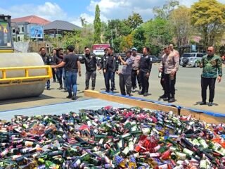 Ribuan Botol Miras Dilindas, Polres Tanah Bumbu Tegaskan Peredaran Ditindak