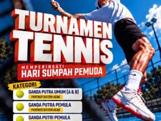 Peringati Sumpah Pemuda, JTC Tanah Bumbu dan Rumah Pena Gelar Turnamen Tenis