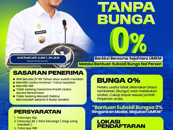 Bupati Andi Rudi Latif Siapkan Program Kredit Tanpa Bunga bagi Usaha Mikro